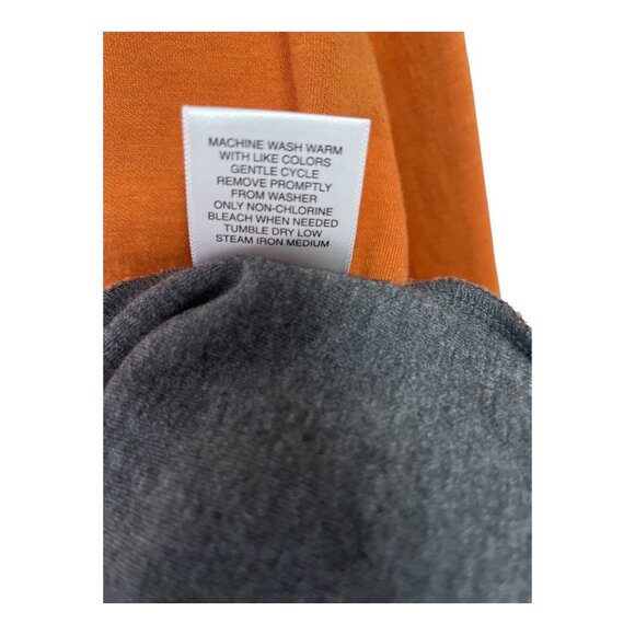 Cremeux Classics Men’s Quarter-Zip Pullover – Burnt Orange – Size L – Cotton Ble - Picture 4 of 6